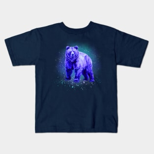 Ursa Major, Cosmic Brown Bear Kids T-Shirt